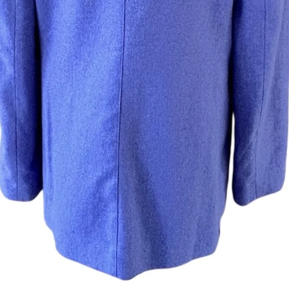 Harris Wallace Jacket Womens 12 Wool Blend‎ Purple Zip Utility Chic Minimalistic